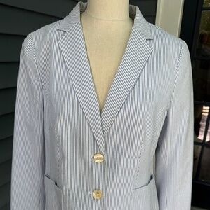 Talbots Seersucker Jacket